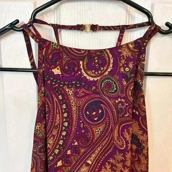 Show Me Your Mumu Flirtini Halter Maxi Dress in Princess Plum Size M - Picture 6 of 7